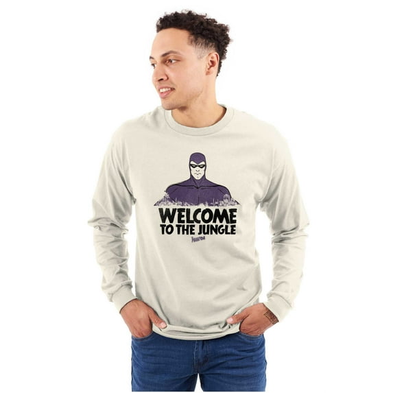 the Phantom Welcome to the Jungle Unisex Plus Size Long Sleeve Tee Shirt Brisco Brands 4X