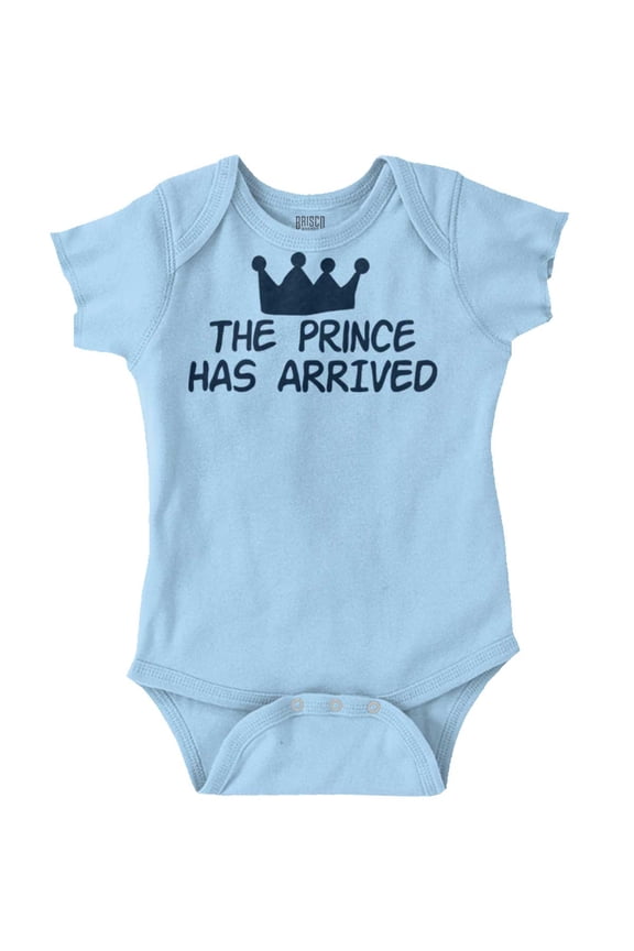 the Prince Has Arrived Handsome Son Bodysuit Jumper Boys Infant Baby Brisco Brands 12M