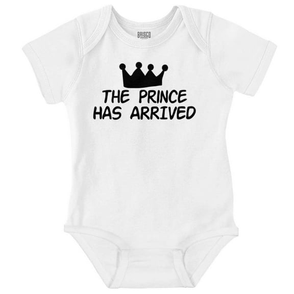 the Prince Has Arrived Handsome Son Bodysuit Jumper Boys Infant Baby Brisco Brands 6M