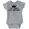 thumbnail image 1 of the Prince Has Arrived Handsome Son Bodysuit Jumper Boys Infant Baby Brisco Brands NB, 1 of 6