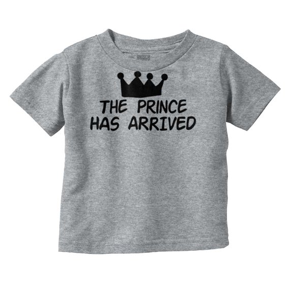 the Prince Has Arrived Handsome Son Youth T Shirt Tee Boys Infant Toddler Brisco Brands 18M