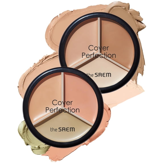 the SAEM - Cover Perfection Triple Pot Concealer #01 Correct Beige (4.5g)