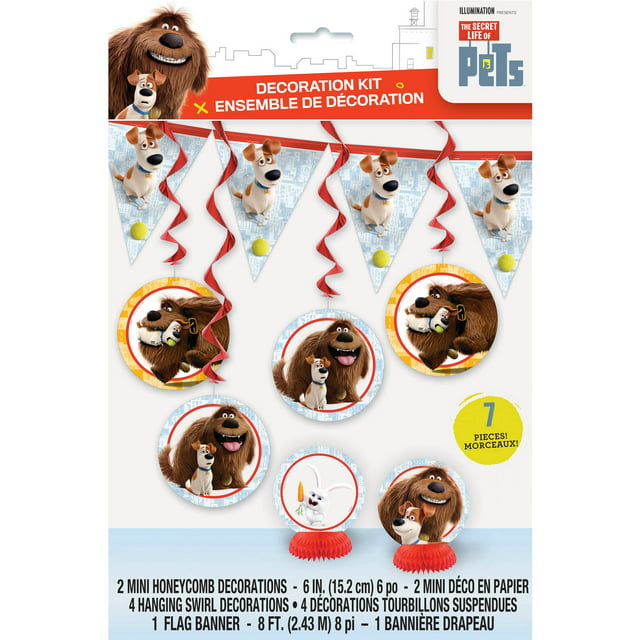 the Secret Life of Pets Party Decorating Kit, 7pc