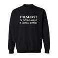 thumbnail image 1 of "the Secret" Motivation Quote Sweatshirt Men -Image by Shutterstock, Male Small, 1 of 4