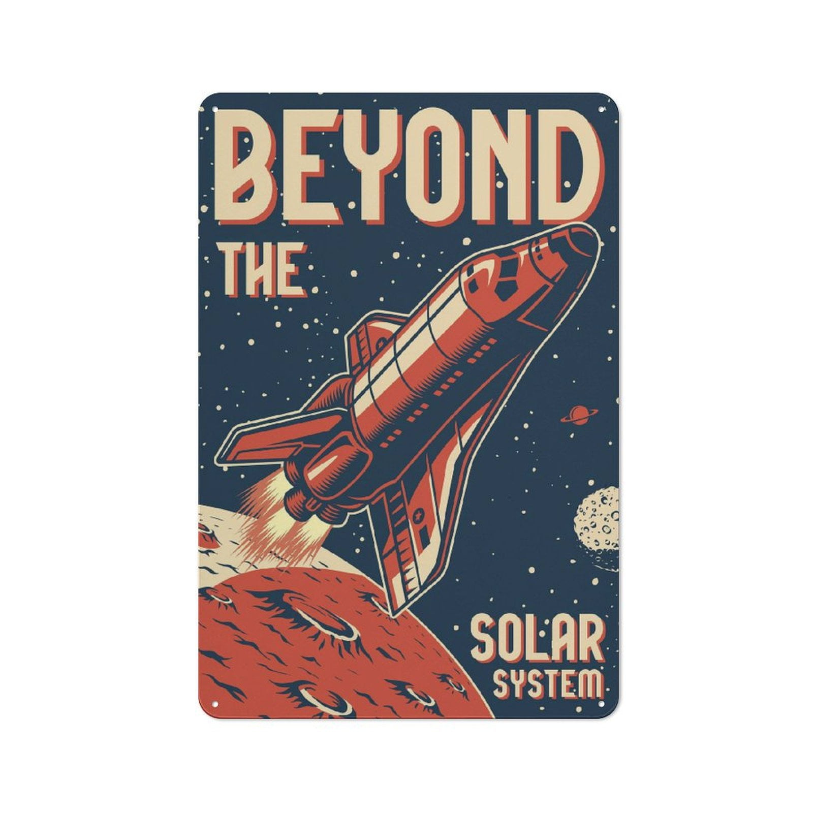 the beyond solar system Retro Vintage Metal iron Sign Coffee Bar Wall ...