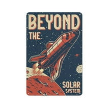 the beyond solar system Retro Vintage Metal iron Sign Coffee Bar Wall Decor Home office Signs Gift poster 12 X 8 Inch