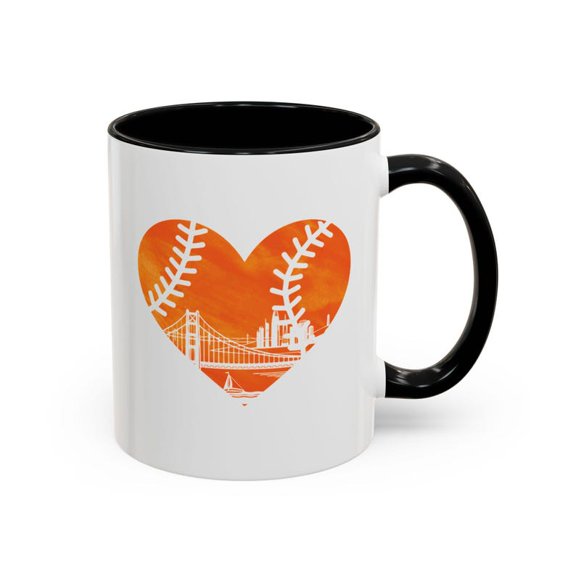 the city Baseball Heart Accenoffee Mug, Spor Fan Gift, PerS1onalized VaL1entine's Day Mug, Coffee Lover's Cup, Unique Kitchen DE1cor