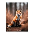 thumbnail image 1 of the forest fox - Photography Fox Wildlife Nature Forest Autumn Animal Woodland Unframed Wall Art Print 22 x 28 inches, 1 of 4