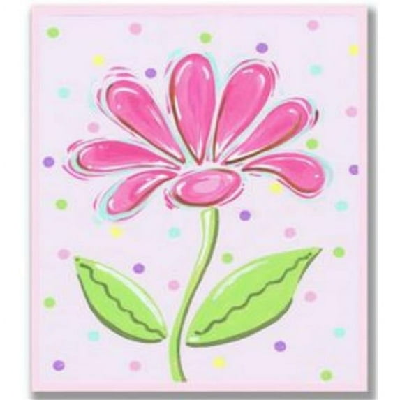 Stupell Industries BRP-1036 Pink on Pink Daisy Rect Wall Plaque