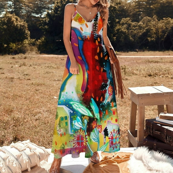 the nordic summer night Sleeveless Dress Woman's evening dress sensual sexy dress for women Women dresses summer