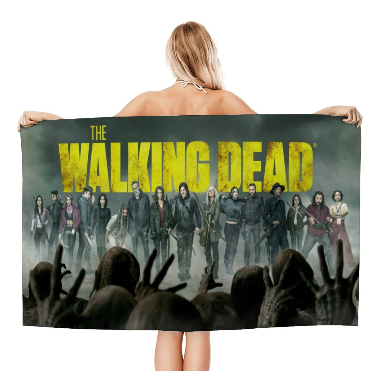 the walking dead Gifts Beach Towel for Women Girl Birthday Inspired Fan Bath Outdoor Music Lover