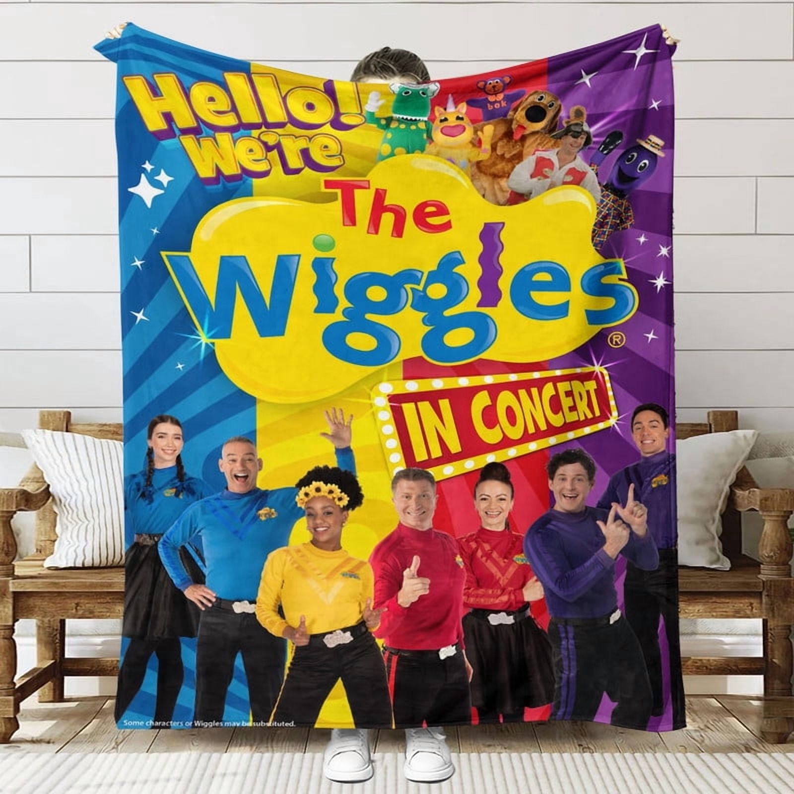 the wiggles Anti Pilling Flannel Blanket Gifts for Fans Lover Girls Boys Women Present Hoodie Him Bed 30"x40"