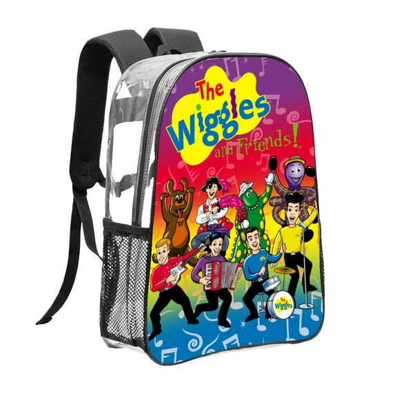 the wiggles Pattern Transparent Backpack Lightweight And fashionable Showcasing Personality And Leading The Trend