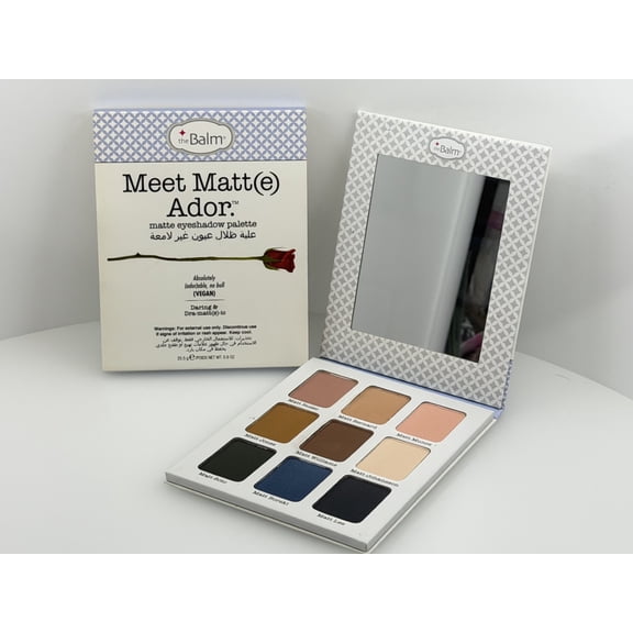 theBalm Meet Matt(e) Ador Matte Eyeshadow Palette, 9 Shades, 0.9 oz