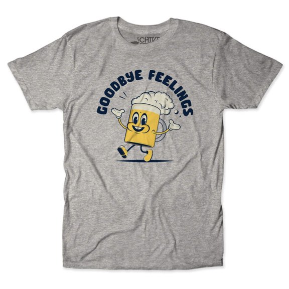 theCHIVE Goodbye Feelings Funny T-Shirt Athletic Grey