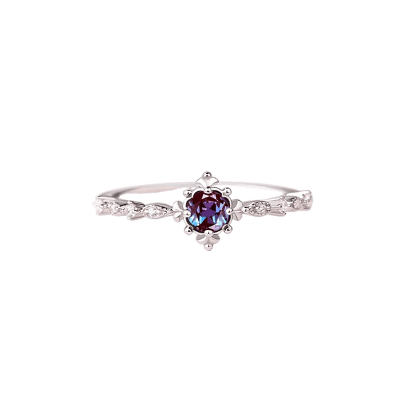 thejewelryart Alexandrite Engagement Ring Color-Changing Gemstone Promise Ring Timeless Jewelry Perfect for Meaningful Proposal Gold 13