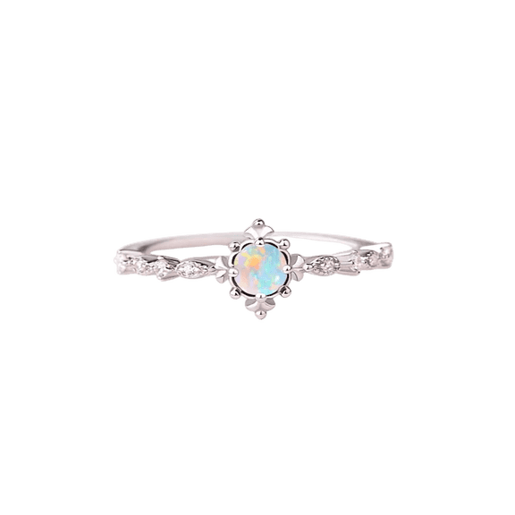 thejewelryart Handmade Fire Opal Engagement Ring Vibrant Fire Opal Gems 925 Sterling Silver Jewelry Perfect for Special Occasion Rose Gold 11.5