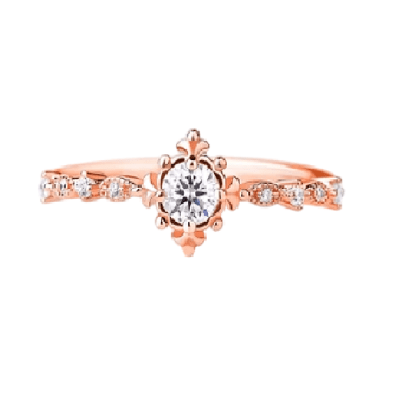 thejewelryart Moissanite Engagement Ring Bridal Wedding Ring, Elegant & Timeless Design Ring Handmade Women's Jewelry Git for Her Gold 11.5