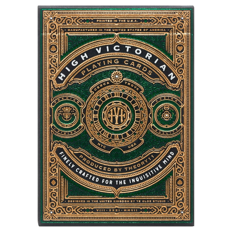 theory11 High Victorian Playing Cards (Green) - Walmart.com