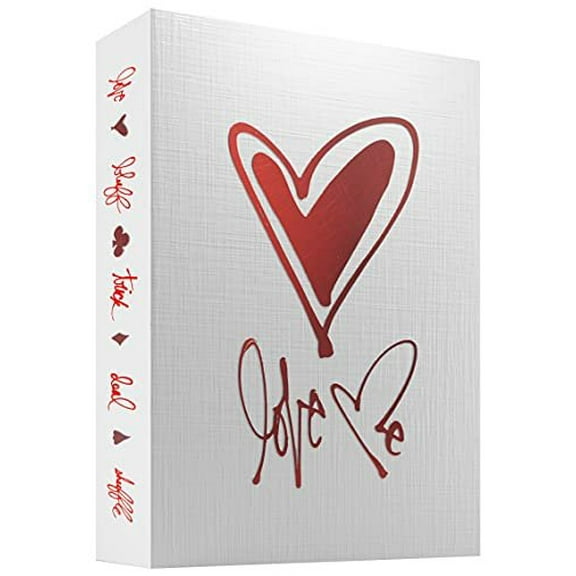 theory11 Love Me Premium Playing Cards, Red - Hand Illustrated, Sustainably Produced, Poker Size Standard Index