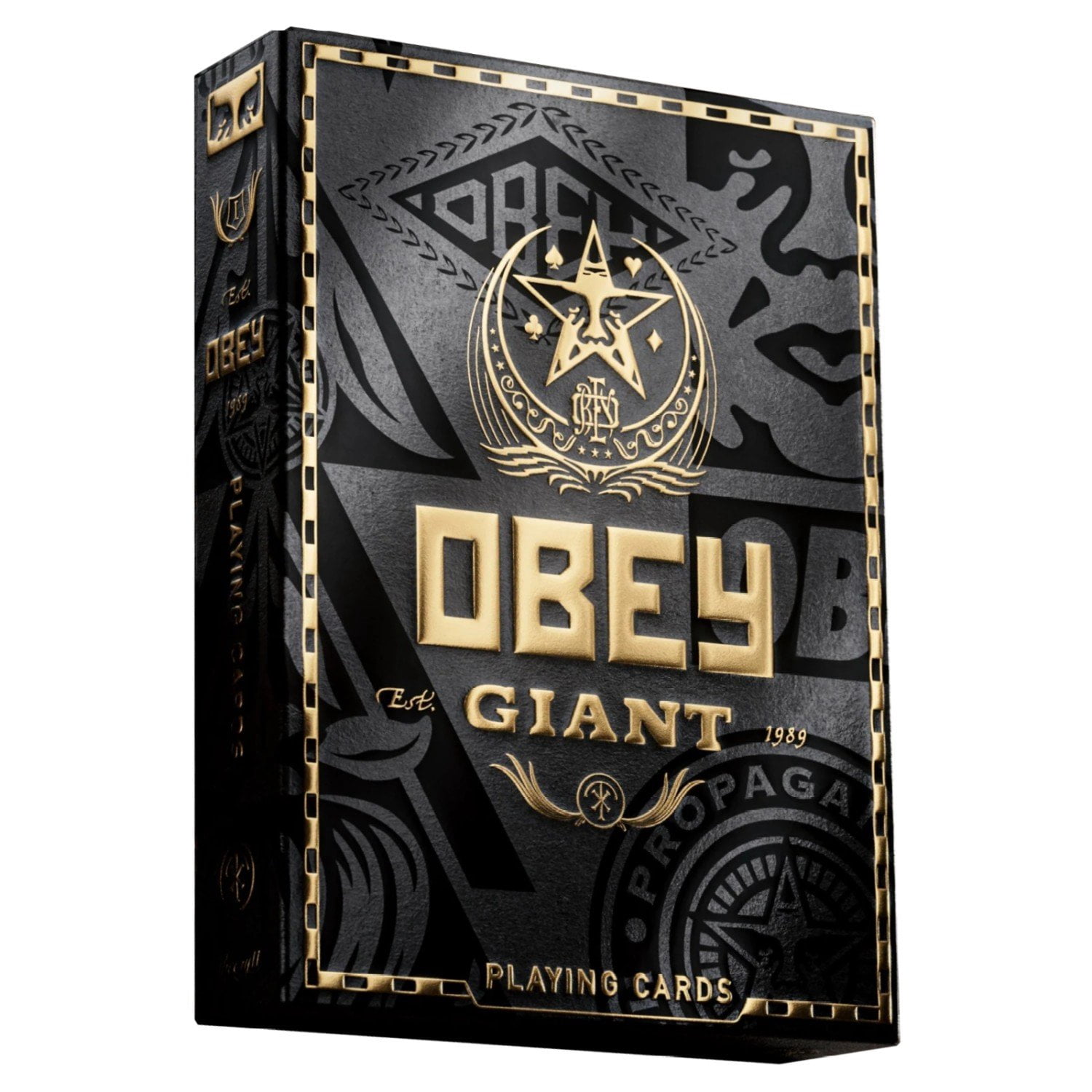 theory11 OBEY Gold Edition Premium Playing Cards, Poker Size Standard Index