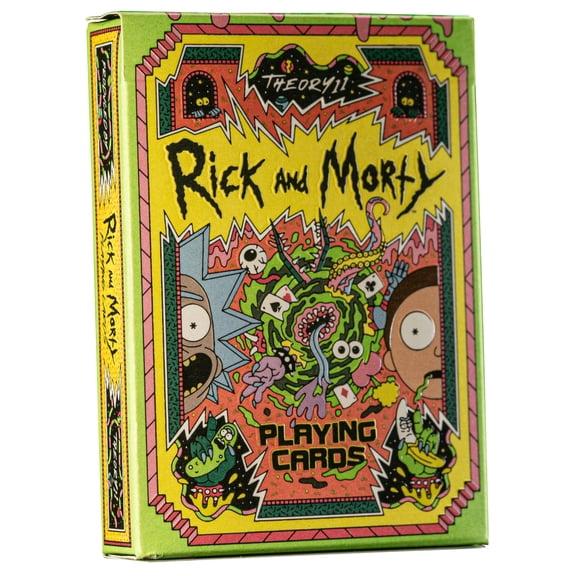 theory11 Rick and Morty Themed Playing Cards, Poker Size Custom Index