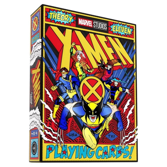 theory11 X-Men Premium Playing Cards - Marvel Studios Official Merchandise, 90s Inspired Collectible Deck