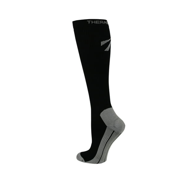therafirm by cherokee unisex 15-20 mmhg compression knee high recovery sock