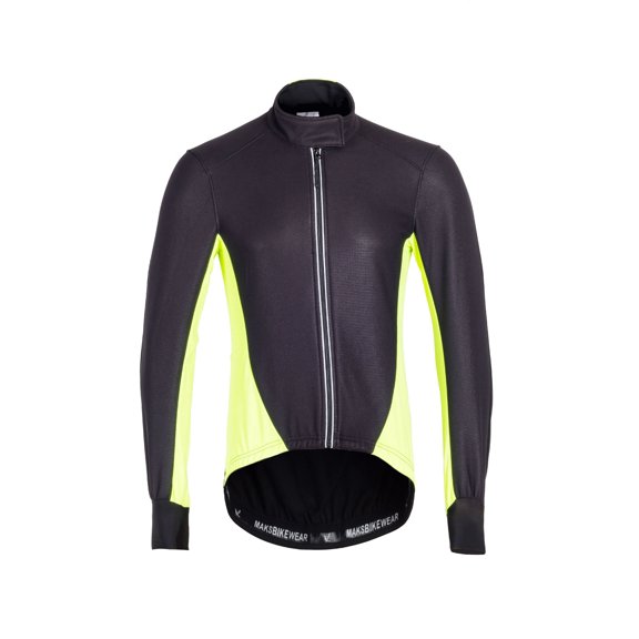 long sleeve thermal barrier cycling biking windproof firewall winter jacket