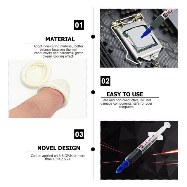 thermal paste 1 Set Thermal Paste 8w Cooler Thermal Paste Heat Sink