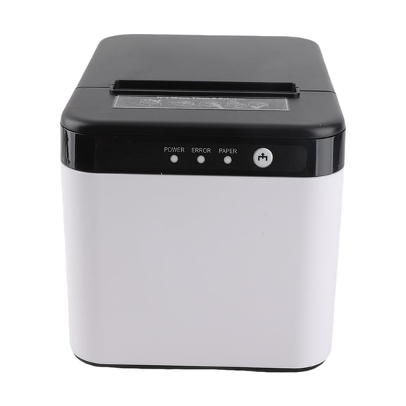 thermal printer Kitchen 80mm Receipt Printer ESC/POS Thermal Printer Desktop USB+LAN Connection High Efficiency with Auto Cutter Large Paper Bin for Shipping Business Restaurant