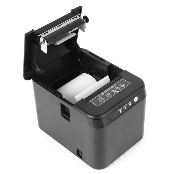 thermal printer Receipt 80mm Receipt Printer ESC/POS Thermal Printer Desktop USB+LAN Connection High Efficiency with Auto Cutter Large Paper Bin for Shipping Business Restaurant
