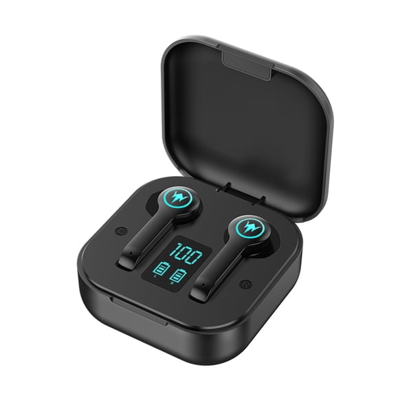 things under 10 dollars Wireless Noise Cancelling Workout Earbuds with Secure-Fit Wingtips, Up to 30-Hour Battery Life, Sweat & Water Resistant, IOS & Android Compatible