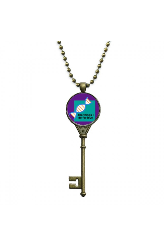 things i do for love art deco fashion key necklace pendant tray embellished chain