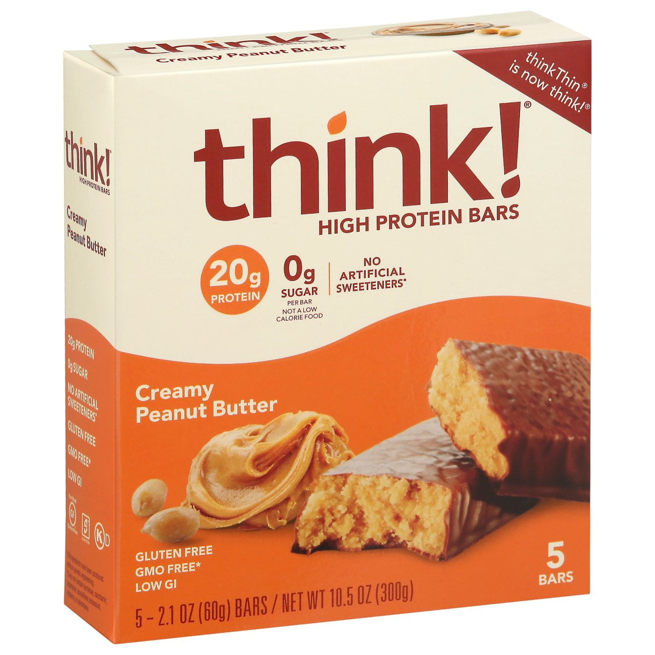 think! 20g Protein Bars - Creamy Peanut Butter - 5 ct (Packaging May Vary)