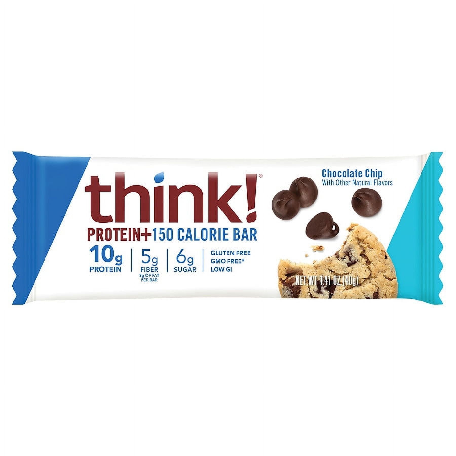 think! Chocolate Chip Protein + 150 Calorie Bar 1.41 oz
