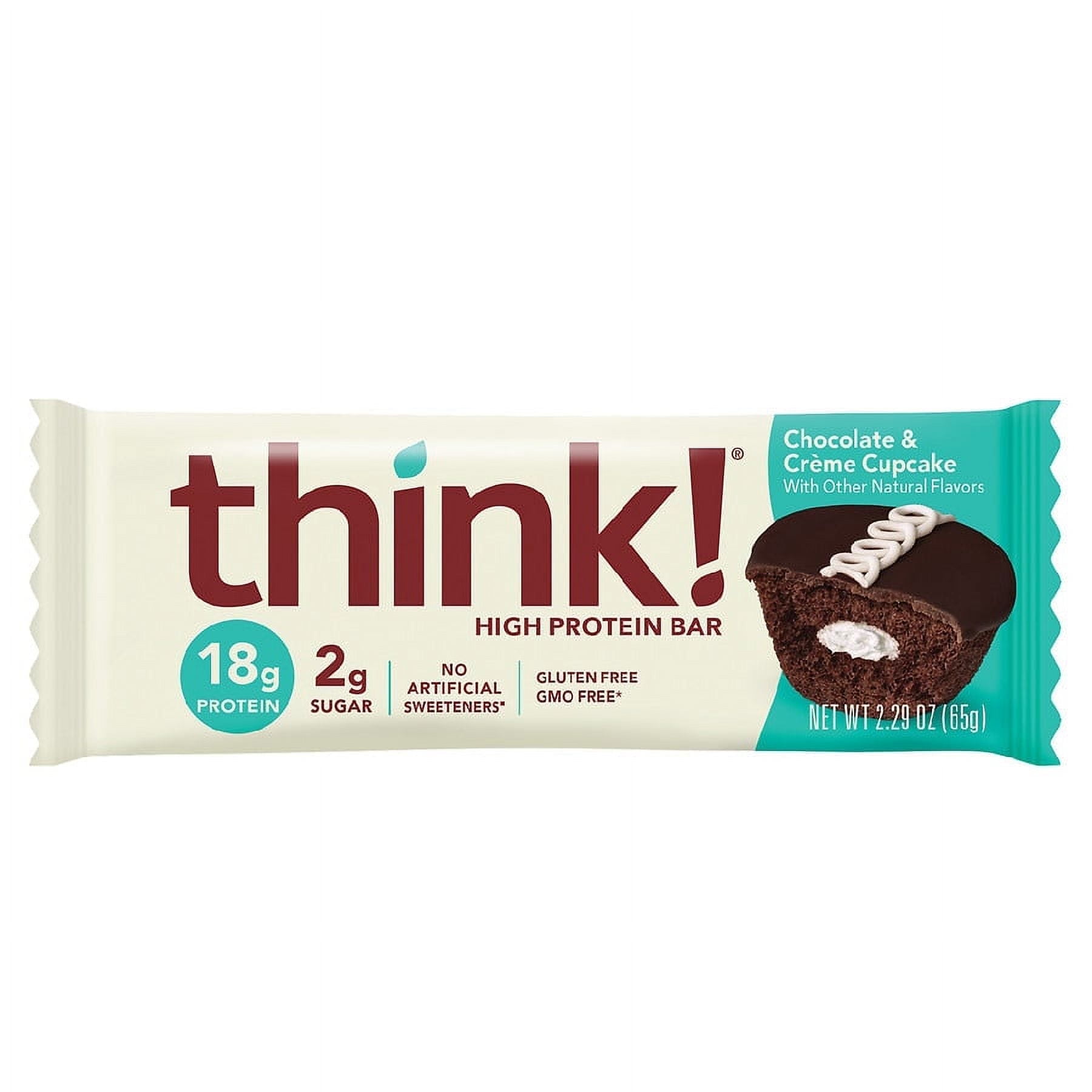think! Chocolate and Creme Cupcake Protein Bar 2.29 oz