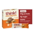 thumbnail image 1 of think! High Protein Bar, Creamy Peanut Butter, 20g Protein, Gluten Free, 5 Count, 1 of 9