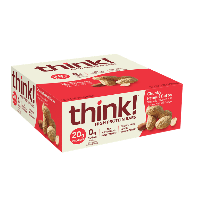 thinkThin Protein Smoothie Mix, Peanut Butter Banana, 1.55 Oz, 4 Ct