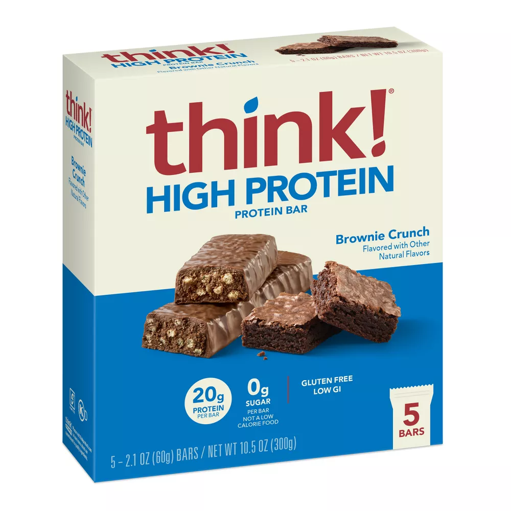 think! High Protein Brownie Crunch Bars