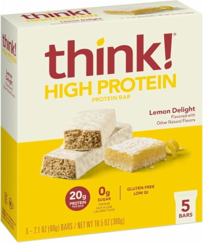 think! Lemon Delight High Protein Bars - 2.1 oz - 5 ct