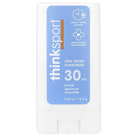 think Sport, Sunscreen Stick, SPF 30, Fragrance Free, 0.64 oz (18.4 g)