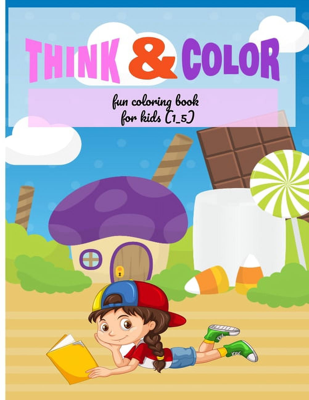 think & color: fun coloring book for kids (1_5): my best toddler coloring book, abc coloring ...