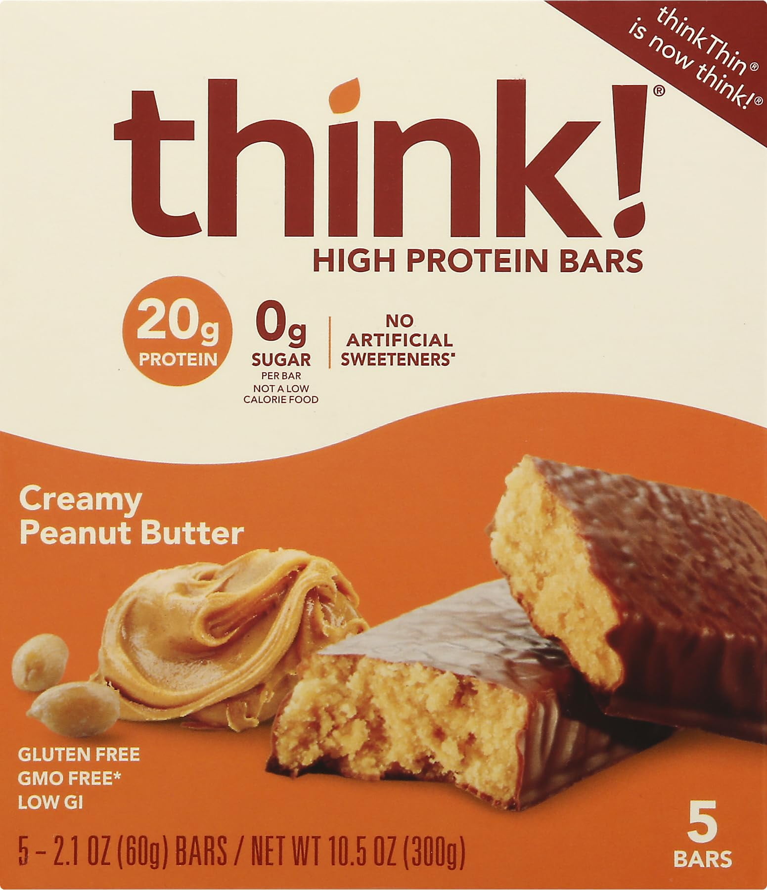 thinkThin Bar CreamyEGSCPeanut Butter, 10.5 oz