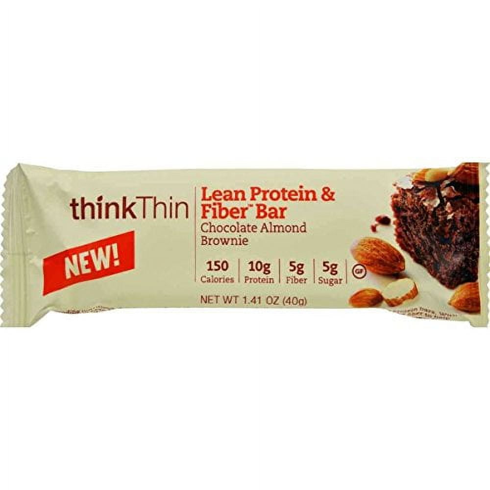 thinkThin Chocolate Almond Brownie Lean Protein & Fiber Bar, 1.41 Oz.