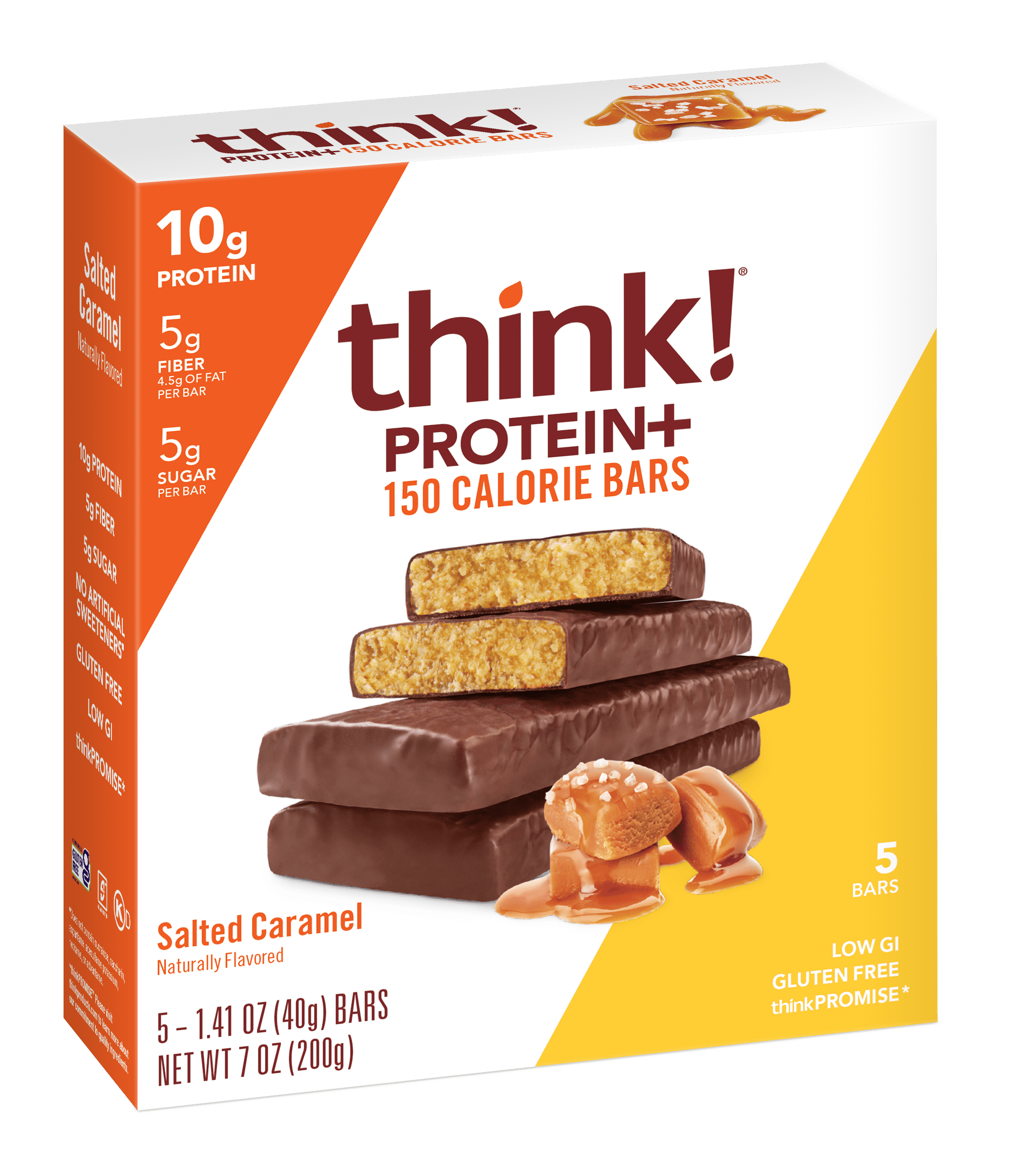 thinkThin Protein & Fiber Bars Salted Caramel, 1.4 OZ