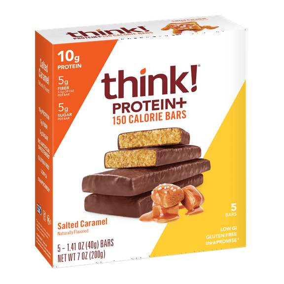 thinkThin Protein & Fiber Bars Salted Caramel, 1.4 OZ