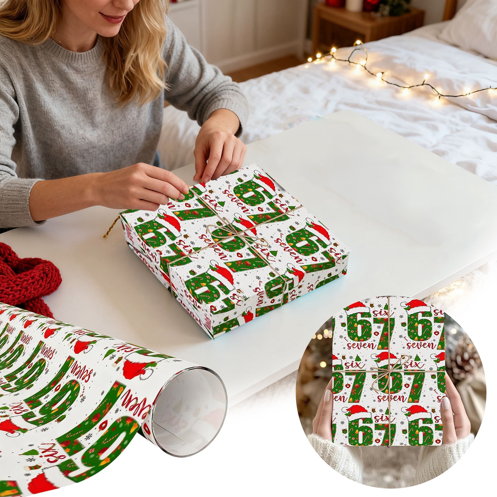 67 Rapping Paper thiot 67 Christmas Wrapping Paper, 6 7 meme Wrapping Paper, 67 Meme ...
