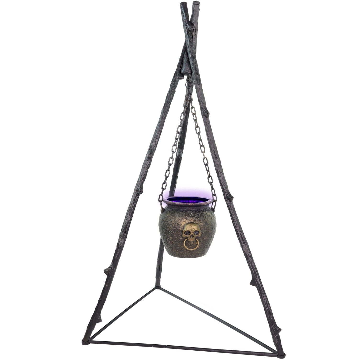 Haunted Hill Farm 4.7 ft Touch-Activated Animated Witch Cauldron Halloween Accessory, HHCAULDRON-1FLSA