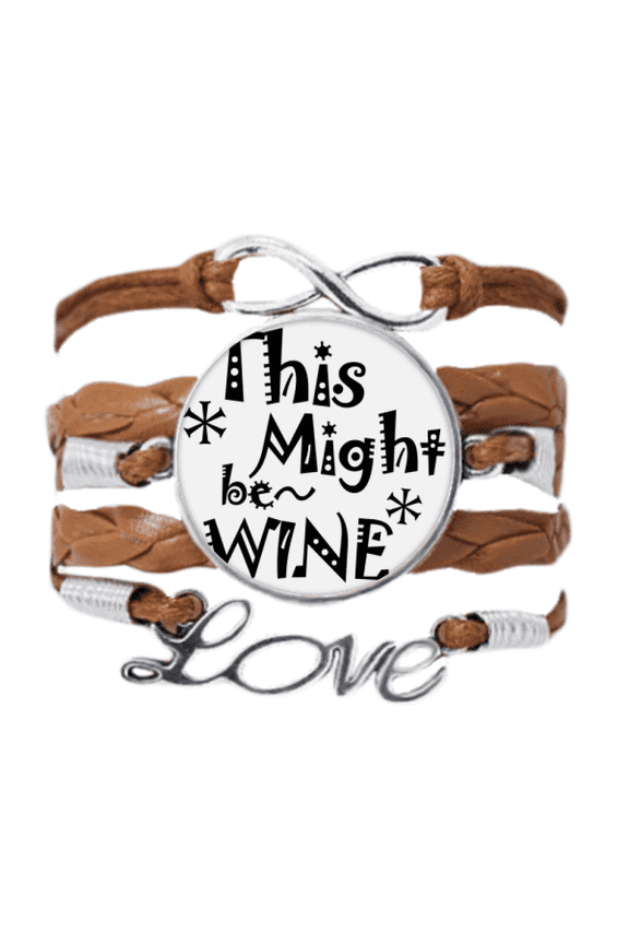 this might be wine quote art deco fashion bracelet love chain ornament wristband
